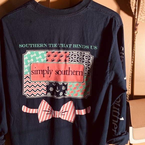 Simply Southern Long Sleeve Logo Tee | Size M - Picture 1 of 4